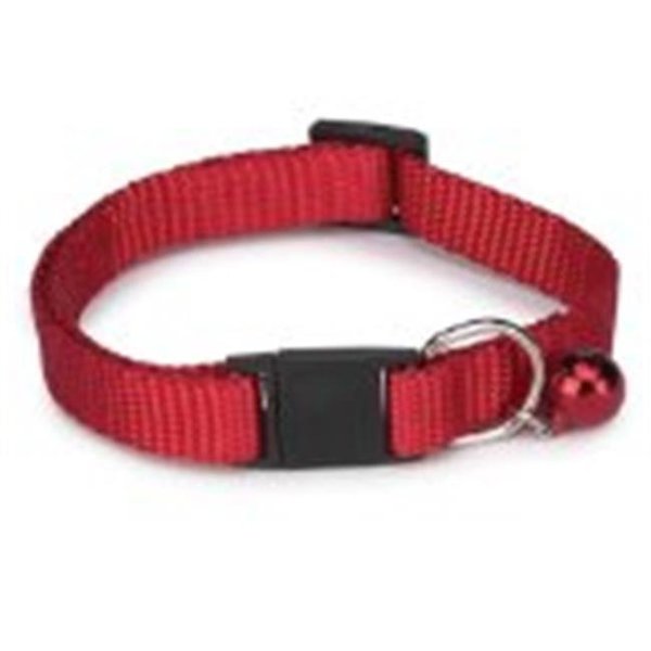 Pamperedpets Basic Nylon Cat Collar 8-12 In Red PA1607876